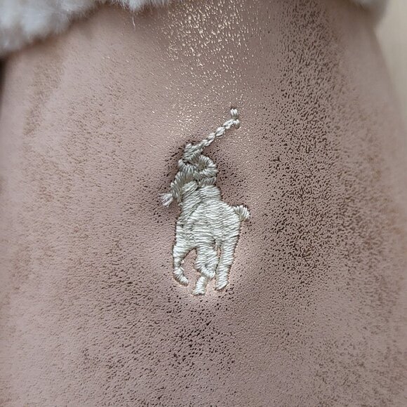 NEW Polo Ralph Lauren Women's Pink Metallic Summit Scuff II Size 9 Slippers - Picture 7 of 7